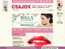 Tablet Screenshot of csajokmagazin.hu
